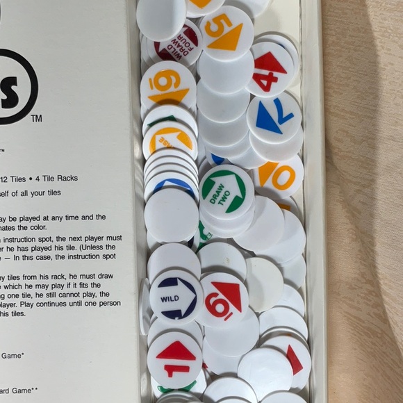 UNO Wild Tiles Board Game Vintage 1983- Complete Game - Picture 5 of 13